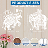 MAYJOYDIY US 1 Set PET Hollow Out Drawing Painting Stencils DIY-MA0004-70B-4