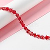 Transparent Glass Beads Strand X1-GLAA-F112-02C-2