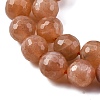 Natural Peach Moonstone Beads Strands G-J403-04A-8mm-4