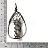 Natural Labradorite Double Terminal Pointed Faceted Bullet Big Pendants G-Q015-01E-3