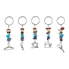 Tibetan Style Zinc Alloy Keychains KEYC-JKC00728-1