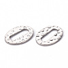 Non-Tarnish Hammered 201 Stainless Steel Linking Rings STAS-T052-17P-2