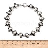 Halloween 304 Stainless Steel Link Chain Bracelets BJEW-D379-20A-AS-3