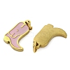 Ion Plating(IP) 304 Stainless Steel Enamel Charms STAS-Z104-05G-2