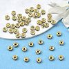 Rack Plating Brass Rhinestone Bead Spacers RB-D303-G-4