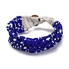 Bohemia Style Glass Beaded Multi-strand Bracelets for Women BJEW-G720-01D-2