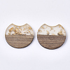 Resin & Walnut Wood Pendants RESI-T023-A-11H-2