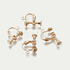 Rack Plated Brass Screw Clip-on Earring Findings LS-X-KK-P169-04KCG-1