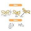 SUPERFINDINGS 40Pcs Alloy Stud Earring Findings FIND-FH0005-80-2