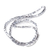 Electroplate Transparent Glass Beads Strands Pearl Luster Plated EGLA-H106-01A-PL01-2