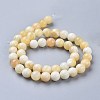 Natural Honey Jade Beads Strands X-G-K153-B26-8mm-01-2