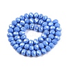 Electroplate Glass Beads Strands EGLA-A044-P8mm-B17-2