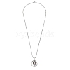 Zinc Alloy Pendant Necklaces NJEW-M211-14C-PB-5