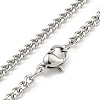 Non-Tarnish 304 Stainless Steel Pendant Necklaces NJEW-L118-02P-05-3