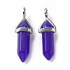 Bullet Glass Pointed Pendants GLAA-K058-02P-02-2