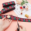 Ethnic Style Embroidery Polyester Ribbons OCOR-WH0070-10D-11-3