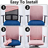 Polyester Chair Pad & Back & Handrail Cover Sets AJEW-WH0077-049C-4