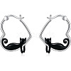 Zinc Alloy Enamel Hoop Earrings FS-WGF523B-01-1