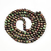 Baking Paint Glass Beads Strands DGLA-N003-6mm-B07-3