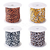 4 Rolls 4 Colors Flat Polyester Elastic Cord EC-TA0001-05-11