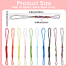 40Pcs 10 Colors Rayon Mobile Straps AJEW-GF0013-05-2
