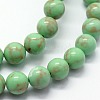 Synthetic Imperial Jasper Beads Strands G-I199-35-8mm-F-3