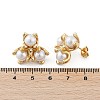 304 Stainless Steel ABS Imitation Pearl Stud Earrings EJEW-M070-06G-3