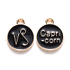 Alloy Enamel Pendants X-ENAM-S124-01B-08E-1