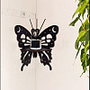 2Pcs 2 Styles Butterfly Shape Wood Candle Holder DJEW-DR0001-03-5