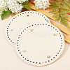 PU Leather Flat Round Bag Bottom FIND-PH0016-001I-4