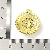 Brass Micro Pave Colorful Cubic Zirconia Pendants KK-Z042-20G-01-3