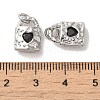 Brass Micro Pave Cubic Zirconia Pendants KK-H461-06P-04-3