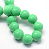 Baking Painted Glass Round Bead Strands DGLA-Q020-8mm-07-2