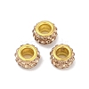 Alloy Rhinestone Clay Pave Beads ALRI-D300-04G-12-1