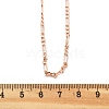 Brass Figaro Chains Necklaces for Women NJEW-D302-29RG-5