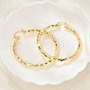 Brass Hoop Earrings EJEW-B117-06E-G-1