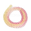Transparent Painted Glass Beads Strands X1-DGLA-A034-T3mm-A07-5