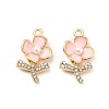 Alloy Rhinestone Enamel Pendants ENAM-K020-02B-2