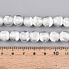 Luminous Handmade Lampwork Silver Foil Beads Strand FOIL-N029-03A-5