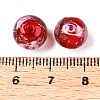 Luminous Handmade Gold Sand Lampwork Beads LAMP-T021-12mm-03V-3