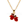Christmas Alloy Enamel Pendant Necklaces FS-WGA5363-14-1