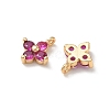 SHEGRACE Brass Cubic Zirconia Charms XGRQ4H893-680G-C-2