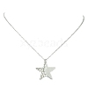 304 Stainless Steel Pendant Necklace for Women NJEW-JN04387-01-1