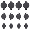 Unicraftale 48Pcs 3 Styles 304 Stainless Steel Connector Charms STAS-UN0040-34-1