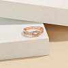 Knot 925 Sterling Silver Micro Pave Clear Cubic Zirconia Finger Rings for Women FS-WG39CEA-09-1