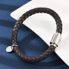 Braided Microfiber Leather Cord Bracelets BJEW-D304-13P-01-1