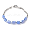 304 Stainless Steel Beads Stretch Breacelets for Women BJEW-M054-01P-02-2