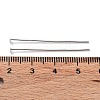 Anti-Tarnish Rhodium Plated 925 Sterling Silver Flat Head Pins STER-M117-03A-P-3