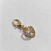 Heart Alloy Cubic Zirconia Pendant Decoration HJEW-PH01921-06-1