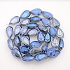 Teardrop Electroplate Rainbow Plated Glass Beads Strands X-EGLA-P013-F05-1